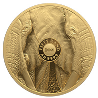 R50 BIG 5 ELEPHANT 1 OZ GOLD PROOF